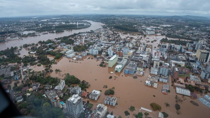 Eventos climáticos extremos impactaram 88% dos domicílios gaúchos